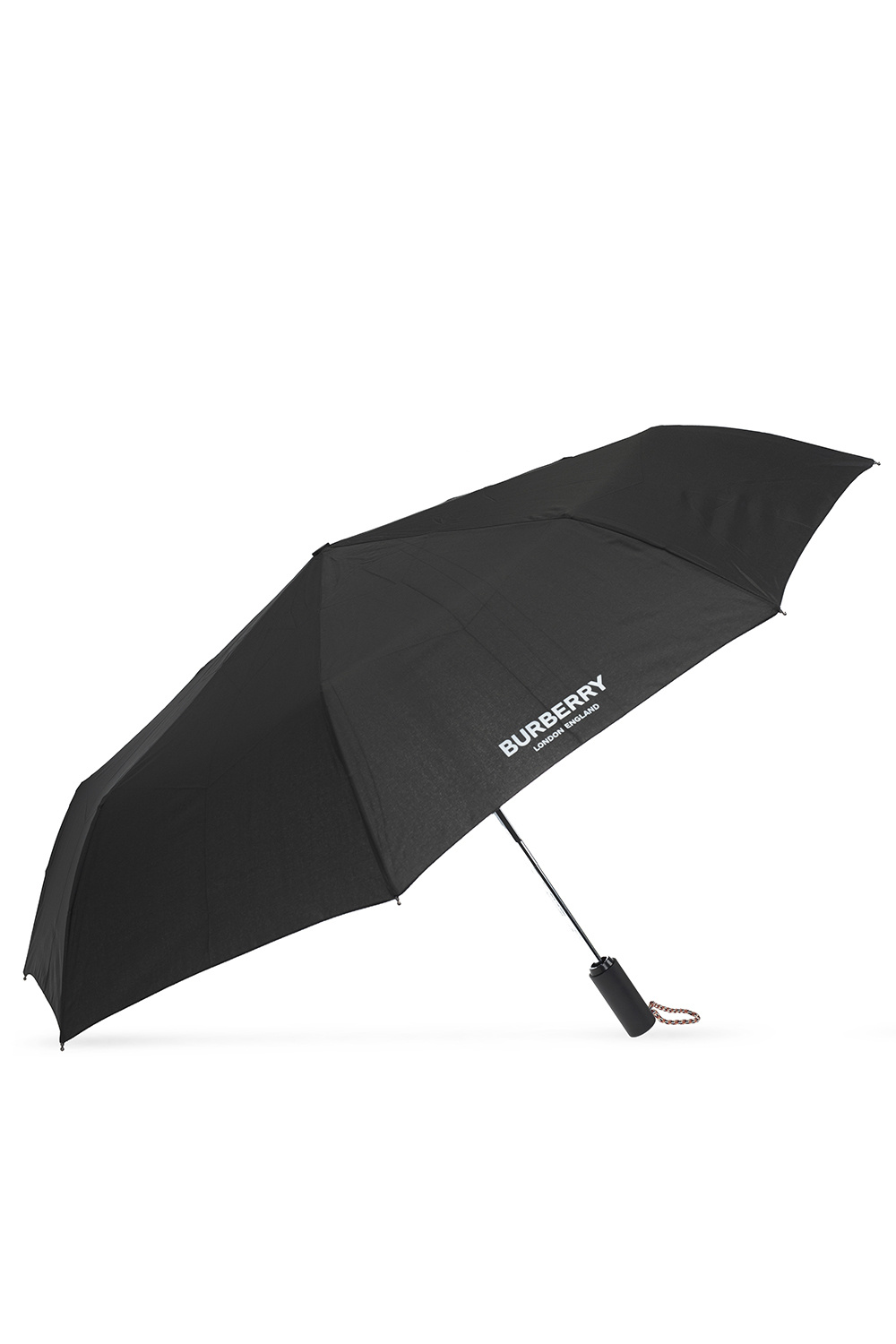 burberry fastening Folding umbrella with logo